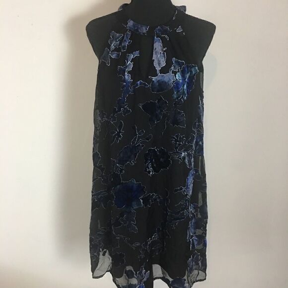 As You Wish Velvet Embroidered Halter Mini - Picture 2 of 7